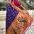 Violet woven self design pure silk paithani saree with blouse