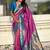 Lavender woven self design pure silk paithani saree with blouse