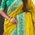 Mehendi woven self design pure silk paithani saree with blouse