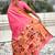 Baby pink woven self design pure silk paithani saree with blouse