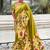 Mehendi woven self design pure silk paithani saree with blouse