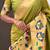 Mehendi woven self design pure silk paithani saree with blouse