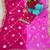 Rani Pink Color gotta work Chiffon Saree