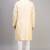 men’s cream silk kurta set with pink floral embroidery