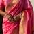 Baby pink woven self design pure silk paithani saree with blouse