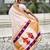 Cream woven self design pure silk paithani saree with blouse
