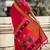 Pink woven self design pure silk paithani saree with blouse