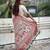 Cream woven self design pashmina silk saree with blouse