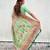 Pista green woven self design pashmina silk saree with blouse