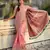 Pink woven self design pashmina silk saree with blouse