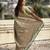 Pista green woven self design pashmina silk saree with blouse