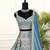 Blue Designer Sequins & Thread Embroidered Lehenga Set