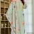 Women's Beautiful Printed Work Chanderi Fabric Straight Kurta Pant and Dupatta Set