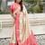 Cream woven self design silk blend patola saree with blouse