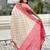 Cream woven self design silk blend patola saree with blouse