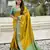 Mehendi woven self design silk blend patola saree with blouse