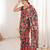 Women party wear digital print heavy chinnon saree with un sttiched blouse