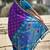 Purple woven self design silk blend patola saree with blouse