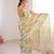 Women party wear digital print heavy chinnon saree with un sttiched blouse