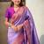 Lavender woven self design tissue silk blend patola saree with blouse