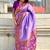 Lavender woven self design tissue silk blend patola saree with blouse