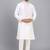 men’s off white silk kurta set with rich embroidery