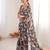 Women party wear digital print heavy chinnon saree with un sttiched blouse