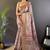 Baby pink printed assam silk printed saree with blouse