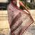 Maroon printed chanderi crush printed saree with blouse