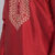 men’s red silk kurta set with heavy embroidery