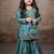 Designer party wear heavy silk kids top sharara & dupatta set