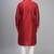 men’s red silk kurta set with heavy embroidery
