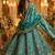 Pure Silk Unstitched Banarasi Lehanga Set in Teal Green Colour with Blouse