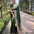 Green woven self design banarasi katan silk banarasi saree with blouse