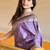 Lavender woven self design antique silk banarasi saree with blouse