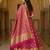 Pure Silk Unstitched Banarasi Lehanga Set in RaniPink Colour with Blouse