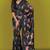 Printed satin saree