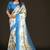 Printed satin saree
