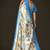 Printed satin saree