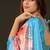 Printed satin saree