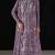 Purple chiffon semi stitched suit with embroidery work