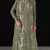 Mehendi chiffon semi stitched suit with embroidery work