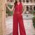 Women’s pink solid co-ord set | sleeveless vest top with wide leg pants