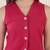 Women’s pink solid co-ord set | sleeveless vest top with wide leg pants
