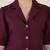 burgundy puff sleeve blazer co-ord set with wide pants