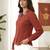 maroon embroidered collar button-down shirt