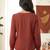 maroon embroidered collar button-down shirt
