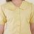 Women’s yellow solid top with ruffle peter pan collar & puff sleeves | stylish casual & party wear blouse