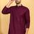 Maroon wine color embroidered kurta set with sequins highlights