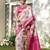 Elegant silk blend saree with unstitched blouse | lightweight festive & party wear saree